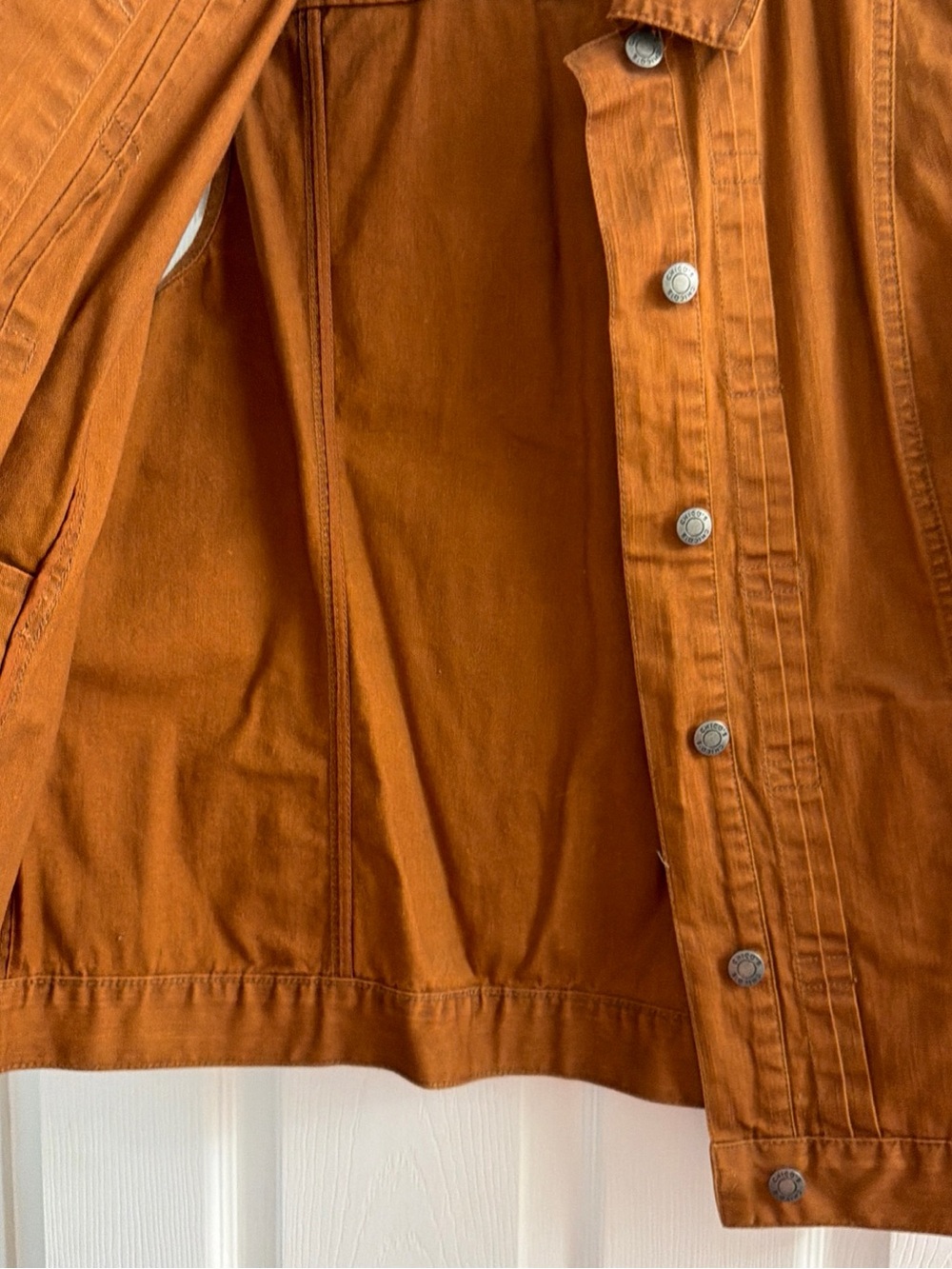 Chico's Additions Rust-Brown Denim Vest - Picture 4 of 5